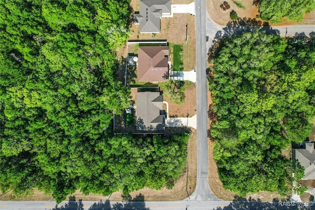 drone / aerial view with a residential view