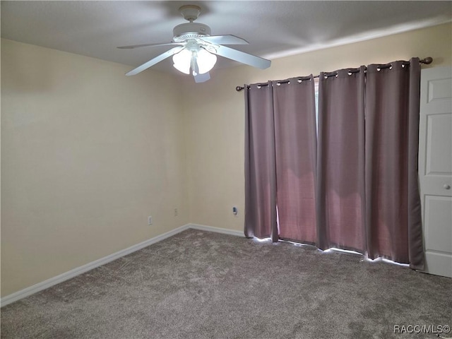 933 N Rembrandt Way, Inverness, FL 34453 - empty room with carpet and a ceiling fan