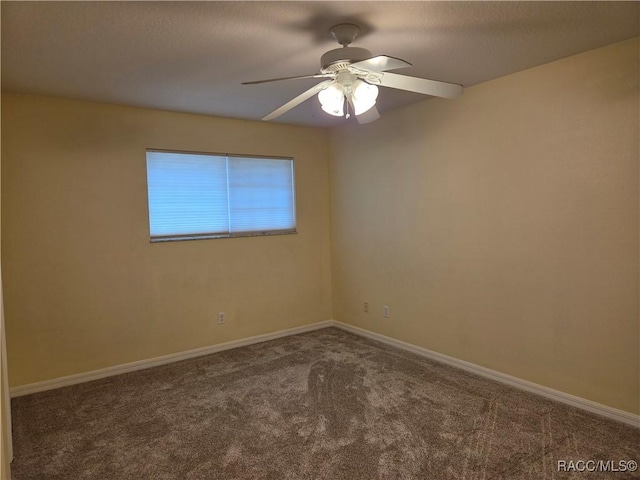 933 N Rembrandt Way, Inverness, FL 34453 - spare room featuring a ceiling fan and carpet