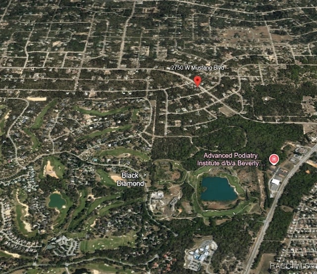 2750 W Mustang Blvd, Beverly Hills, FL 34465 - aerial map of property and surrounding area