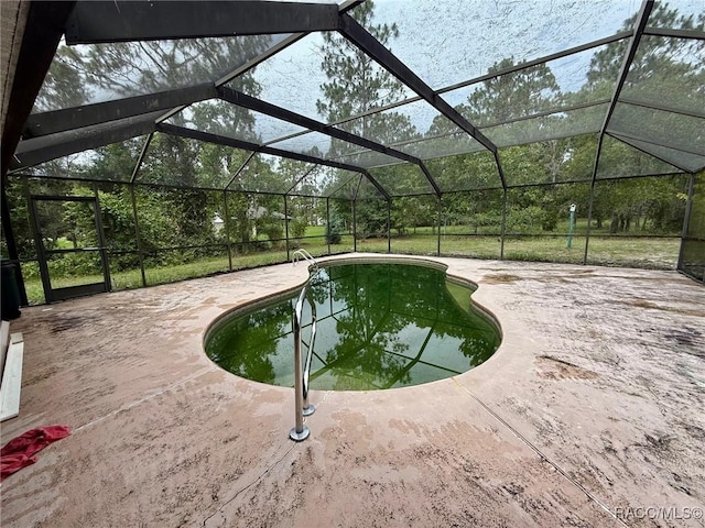 2750 W Mustang Blvd, Beverly Hills, FL 34465 - swimming pool with a patio area and a lanai