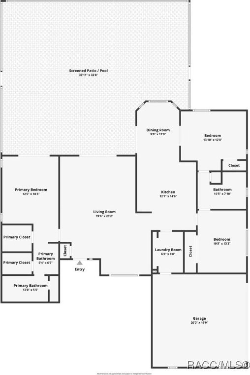 391 E Falconry Ct, Hernando, FL 34442 - view of room layout