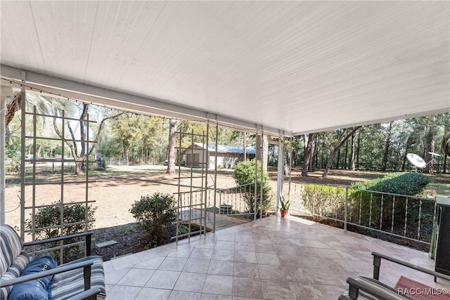 view of sunroom / solarium