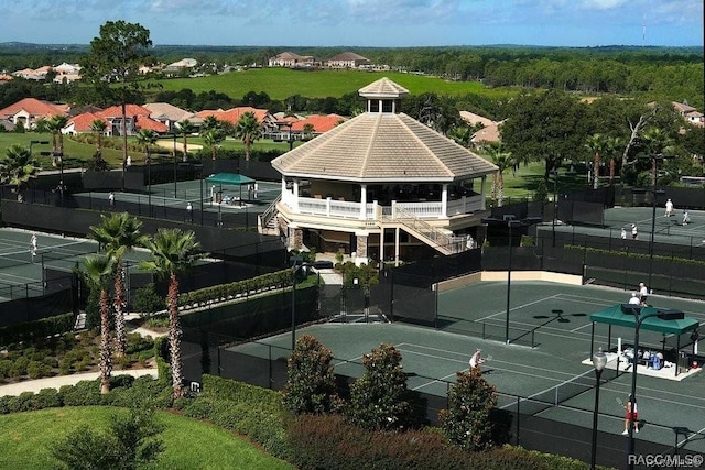 view of tennis court