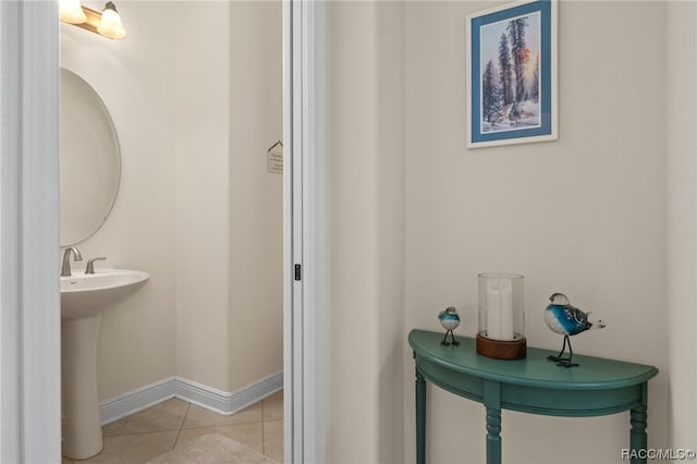 bathroom featuring tile patterned floors