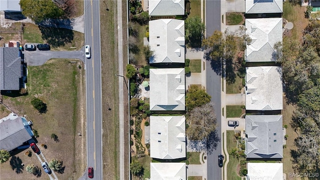 aerial view featuring a residential view