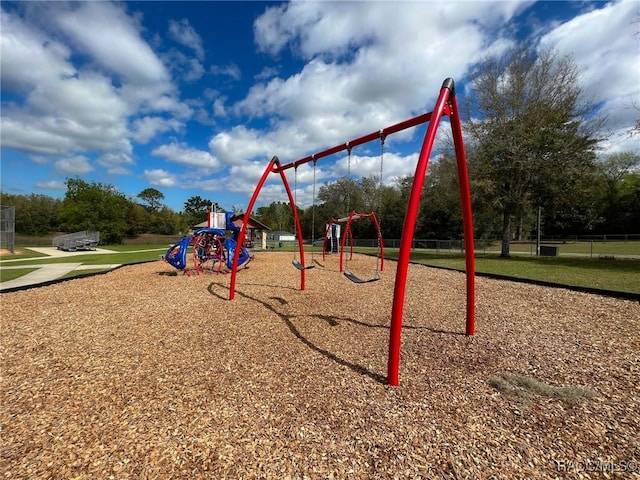 view of jungle gym