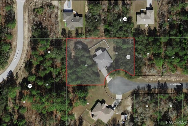 1923 W Mcneal Dr, Citrus Springs, FL 34434 - map of property location with property parcel outlined
