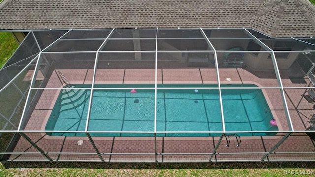 9989 N Langdon Rd, Citrus Springs, FL 34434 - view from above of property with a pool area