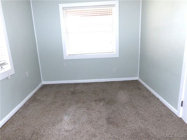 empty room featuring carpet flooring and a healthy amount of sunlight