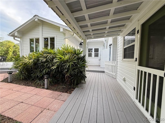 5217 Riverside Dr, Yankeetown, FL 34498 - view of wooden terrace