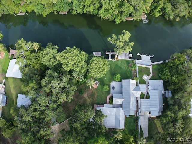5217 Riverside Dr, Yankeetown, FL 34498 - aerial view of property and surrounding area featuring a large body of water