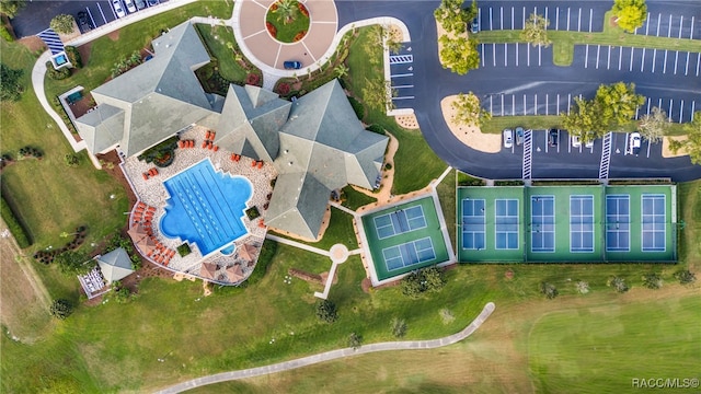 birds eye view of property