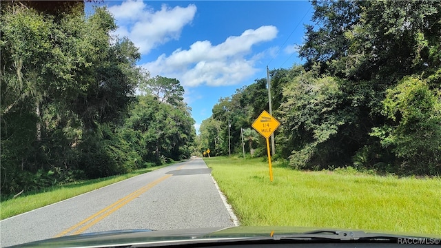 view of road