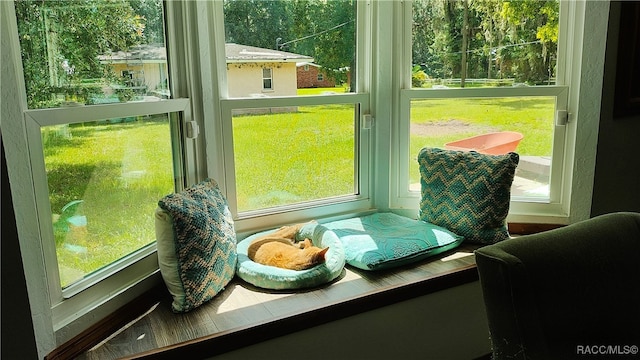 sunroom / solarium featuring a wealth of natural light