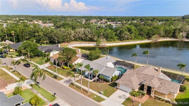 8638 Chadwick Dr, Tampa, FL 33635 - aerial perspective of suburban area with a nearby body of water