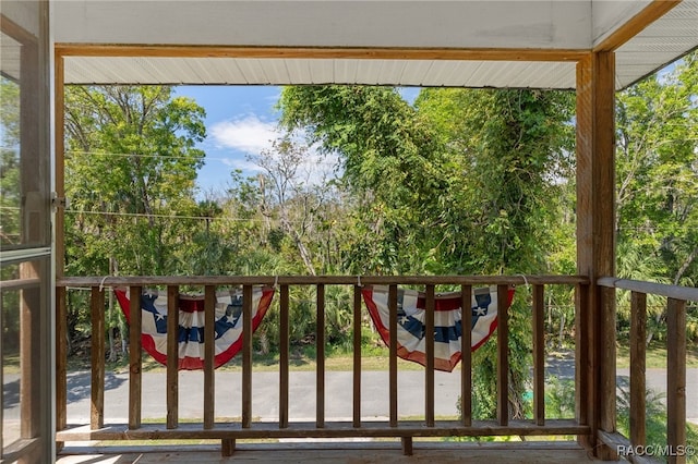 view of balcony