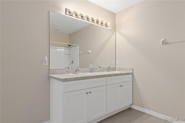 3417 N Michener Pt Unit 2C, Beverly Hills, FL 34465 - full bathroom featuring double vanity and a shower