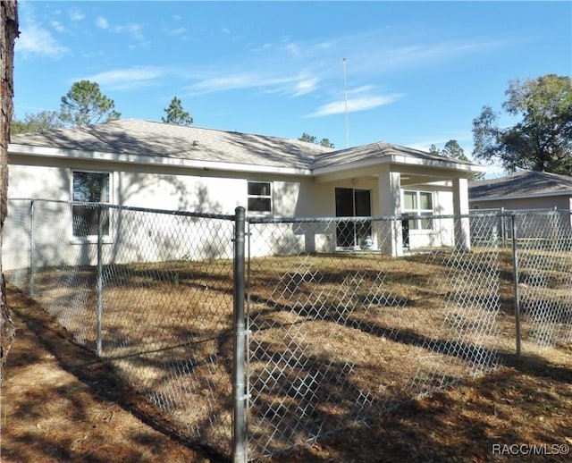 view of back of property