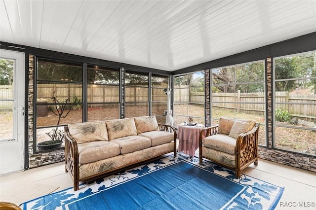 view of sunroom / solarium