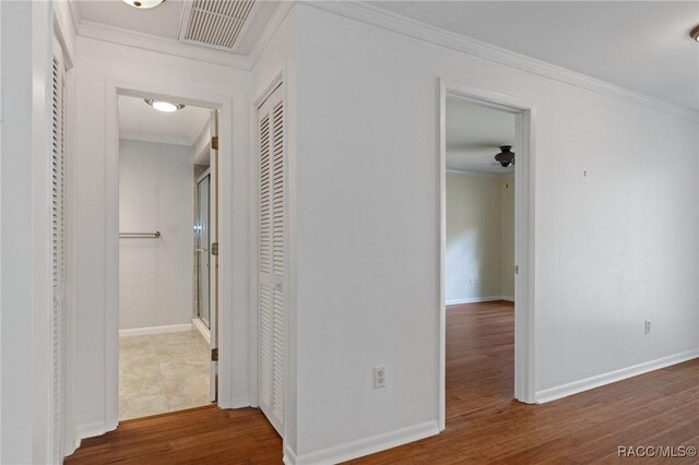 spare room featuring dark hardwood / wood-style floors