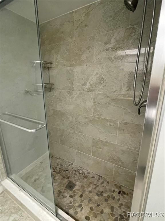 bathroom with walk in shower