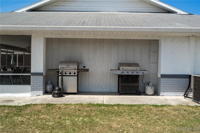 10541 S Drew Bryant Cir, Floral City, FL 34436 - view of patio featuring a grill