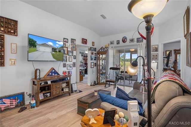 10541 S Drew Bryant Cir, Floral City, FL 34436 - living room with wood finished floors and visible vents