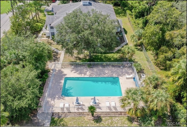 birds eye view of property