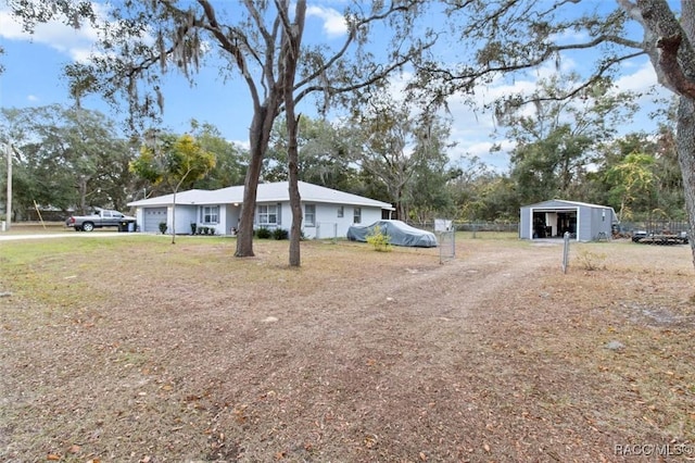 view of side of property