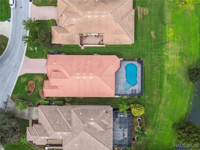1049 W Lake Valley Ct, Hernando, FL 34442 - bird's eye view of a pool area