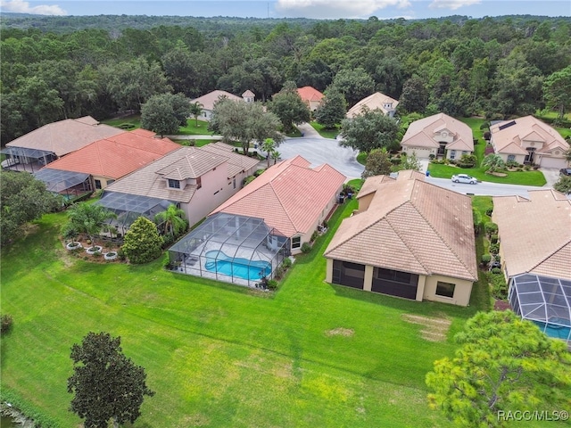 1049 W Lake Valley Ct, Hernando, FL 34442 - aerial view of residential area with a forest