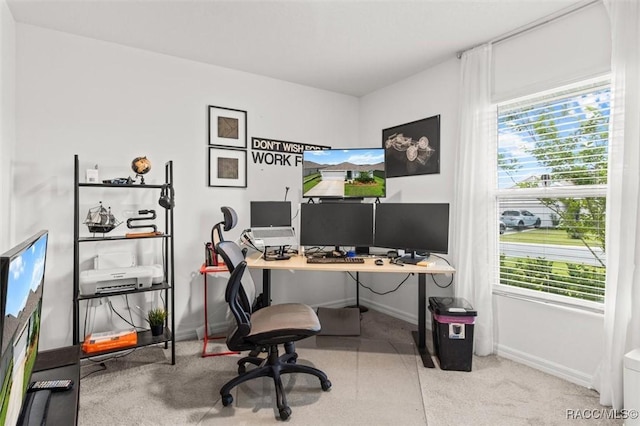 457 W Fairways View Dr, Beverly Hills, FL 34465 - office area with healthy amount of natural light and baseboards