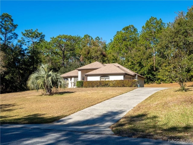 view of property's community with a yard