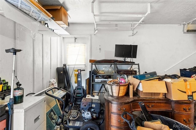 33 New York Blvd, Beverly Hills, FL 34465 - basement with a textured ceiling and a garage
