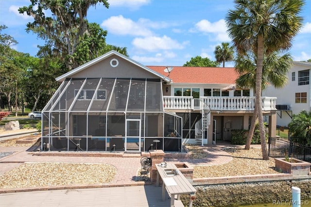 view of front of property with central AC unit