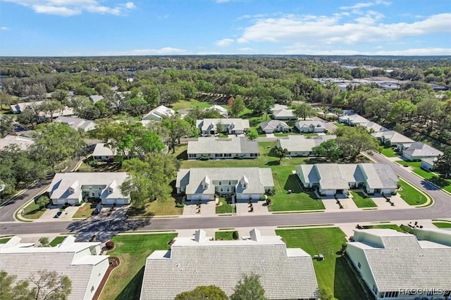 aerial view featuring a residential view