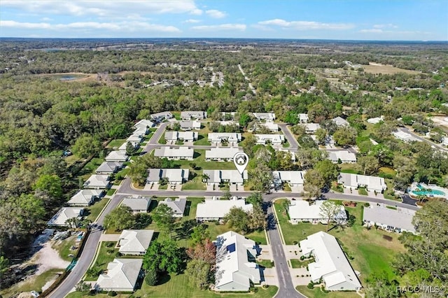 aerial view featuring a residential view