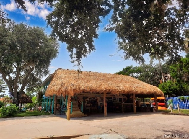 view of community with a carport