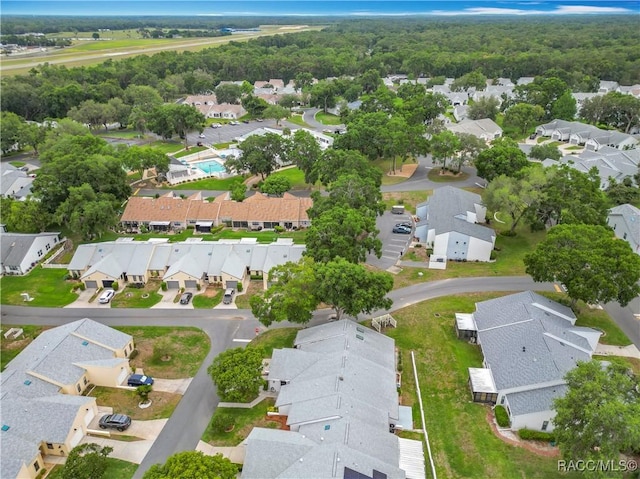 3328 S Whitechappel Pt, Inverness, FL 34452 - aerial overview of property's location featuring nearby suburban area