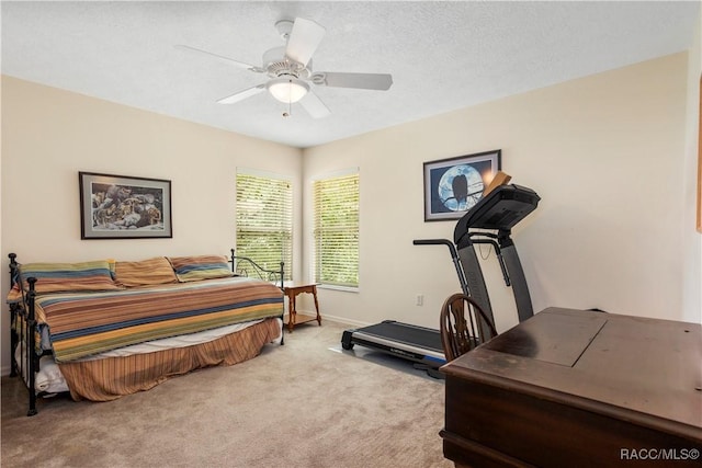 5799 N Oakmont Dr, Beverly Hills, FL 34465 - carpeted bedroom with baseboards and a ceiling fan