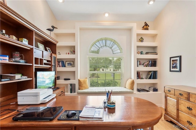 5799 N Oakmont Dr, Beverly Hills, FL 34465 - office featuring built in shelves