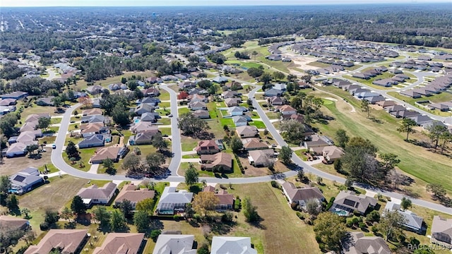 drone / aerial view featuring a residential view