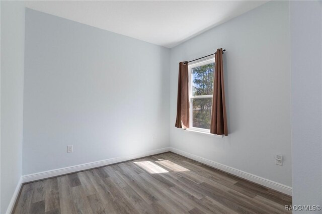 office featuring hardwood / wood-style floors