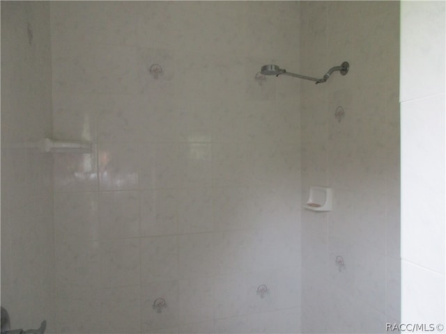 details with tiled shower