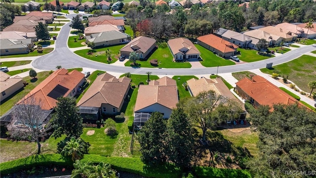 aerial view featuring a residential view