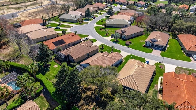 aerial view featuring a residential view