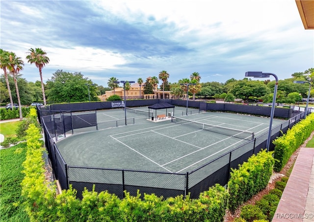 view of tennis court