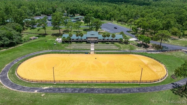 5352 W Corral Pl NW, Beverly Hills, FL 34465 - surrounding community featuring a wooded view and an enclosed riding area
