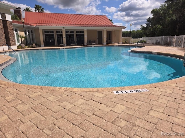 259 Bittern Loop, Inverness, FL 34453 - pool with fence and a patio area